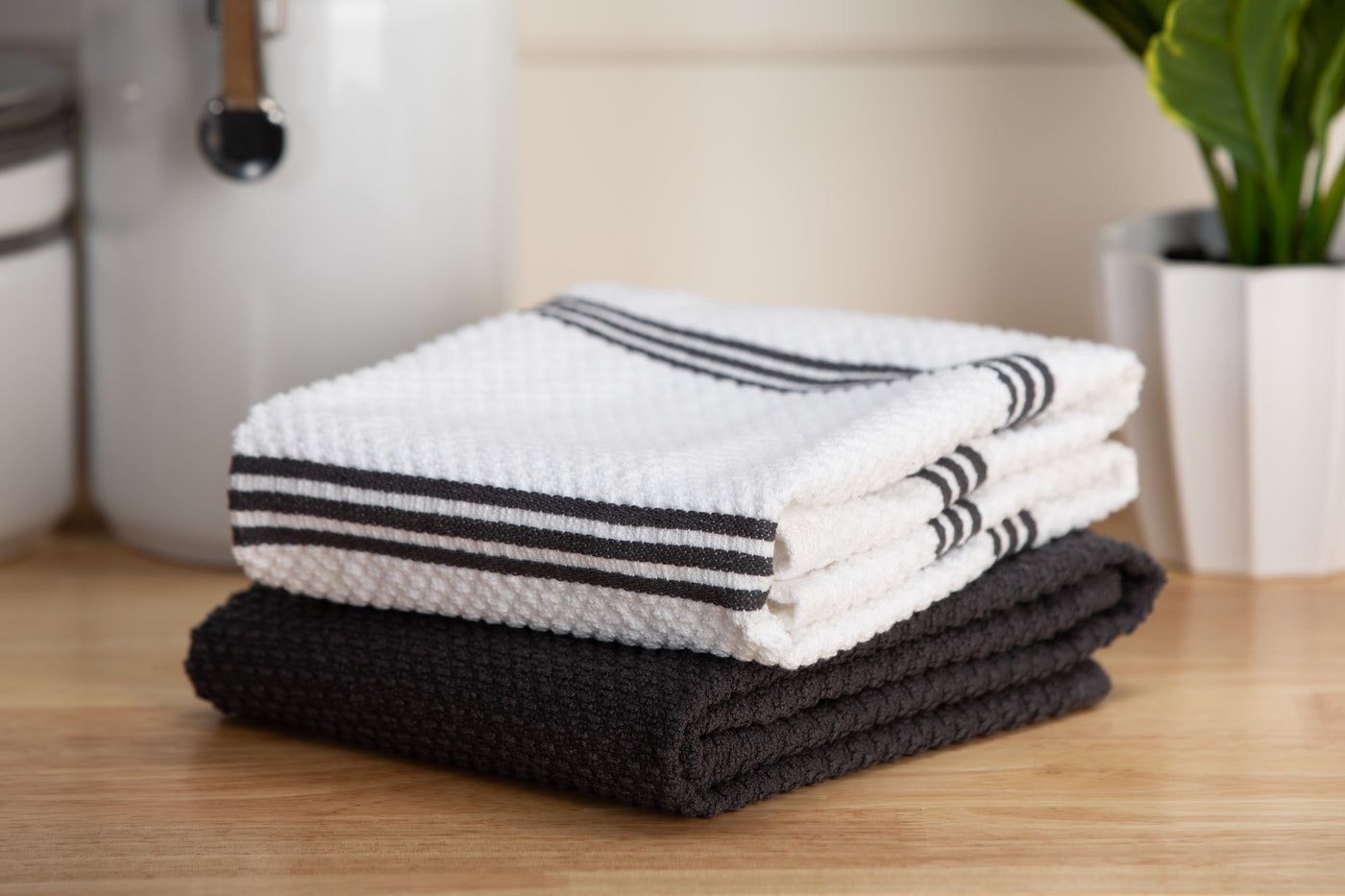 Organic Cotton Dish Towels - Absorbent, Sustainable Kitchen Towels