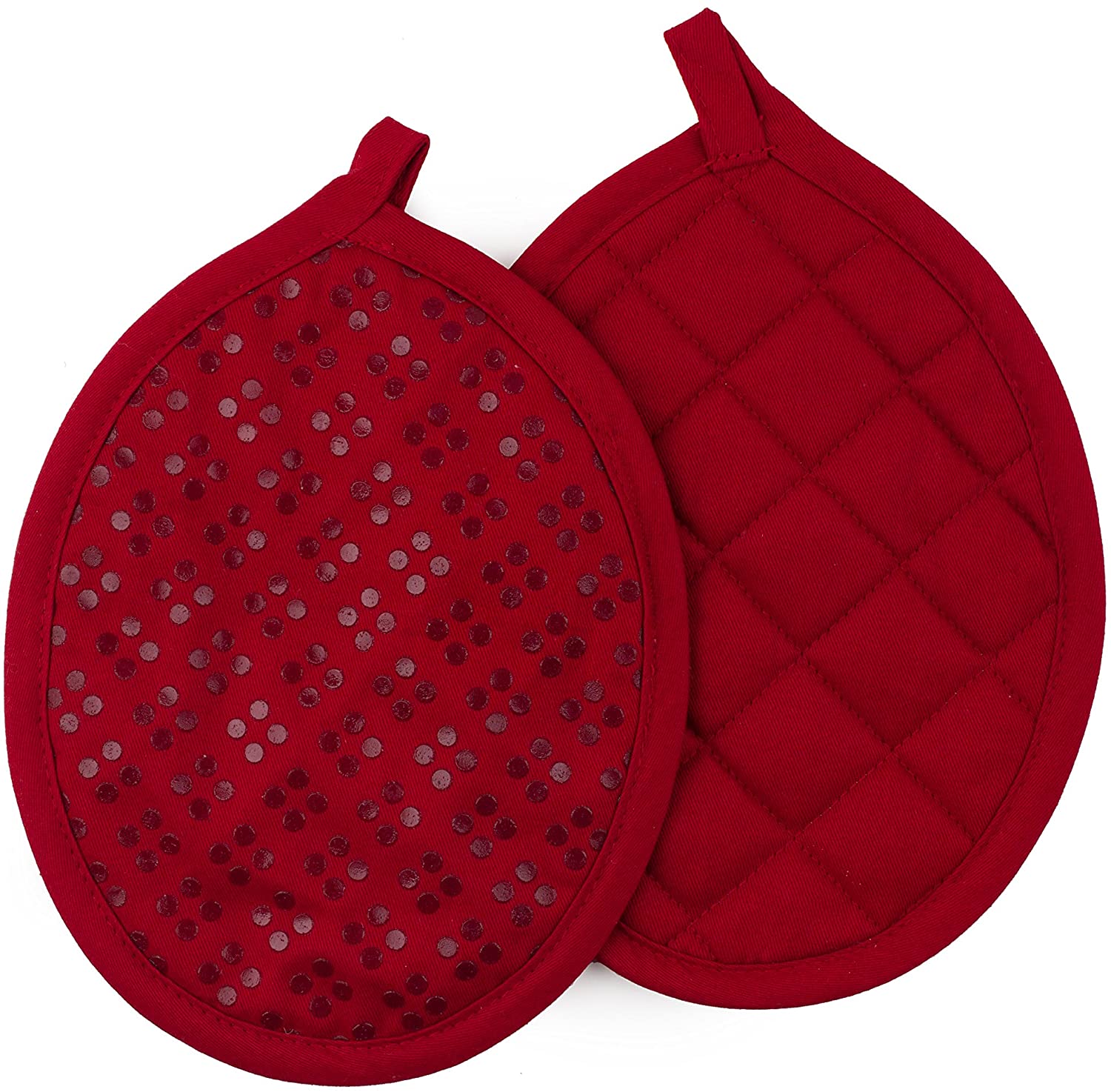 Sticky Toffee Silicone Printed Oven Mitt & Pot Holder, Cotton Terry Kitchen  Dish Towel & Dishcloth, Red, 9 Piece Set on Galleon Philippines