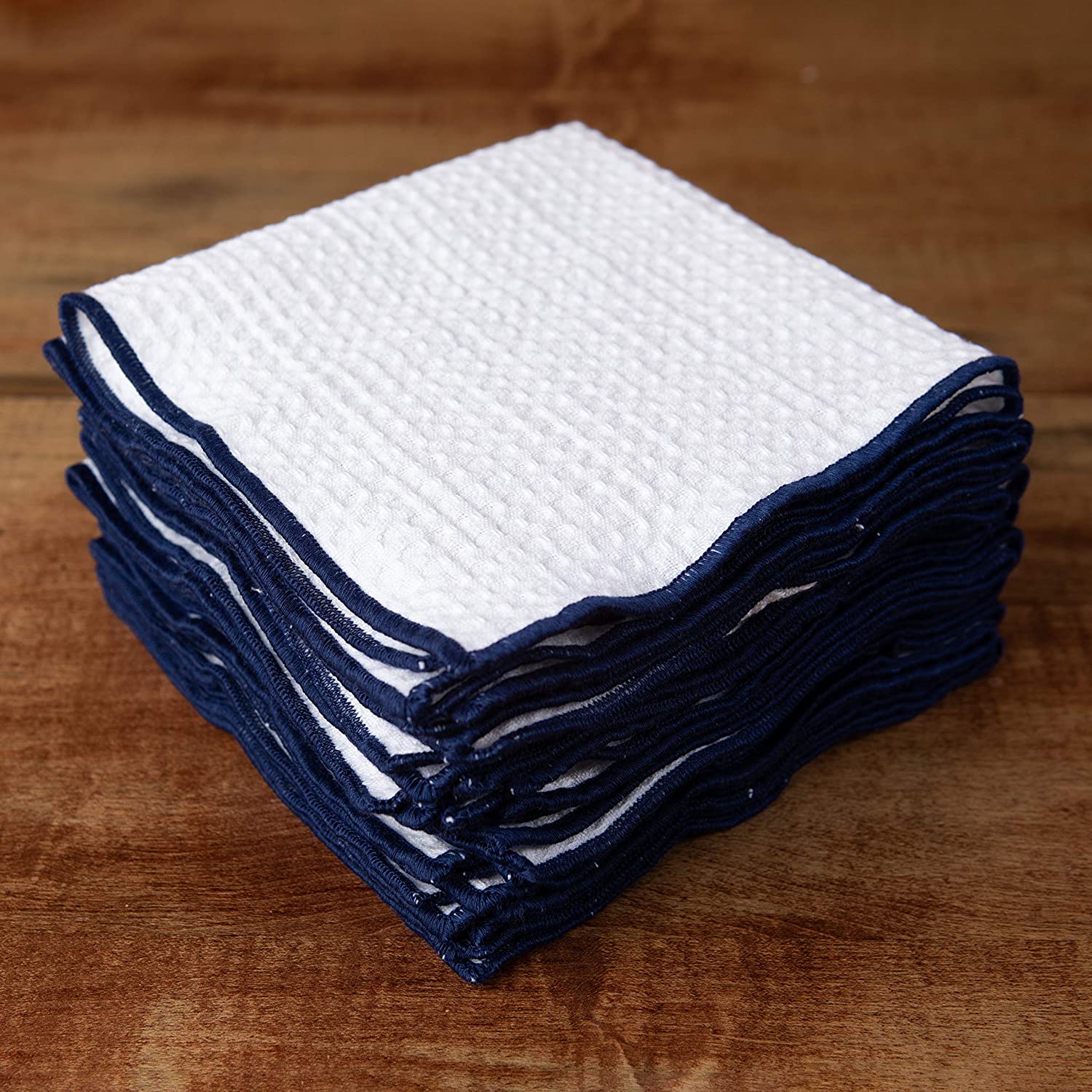 joybest Cotton Kitchen Dish Cloths, 8-Pack Waffle Weave Ultra Soft  Absorbent Dish Towels Washcloths Quick Drying Dish Rags, 12x12 Inches, Navy  Blue