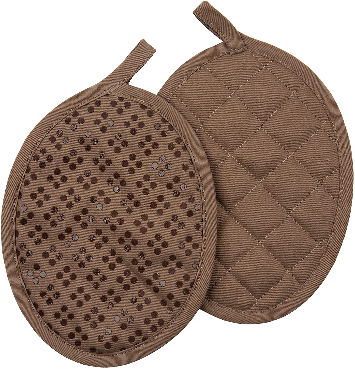 Sticky Toffee Silicone Printed Oven Mitt & Pot Holder, Cotton Terry Kitchen Dish Towel 9