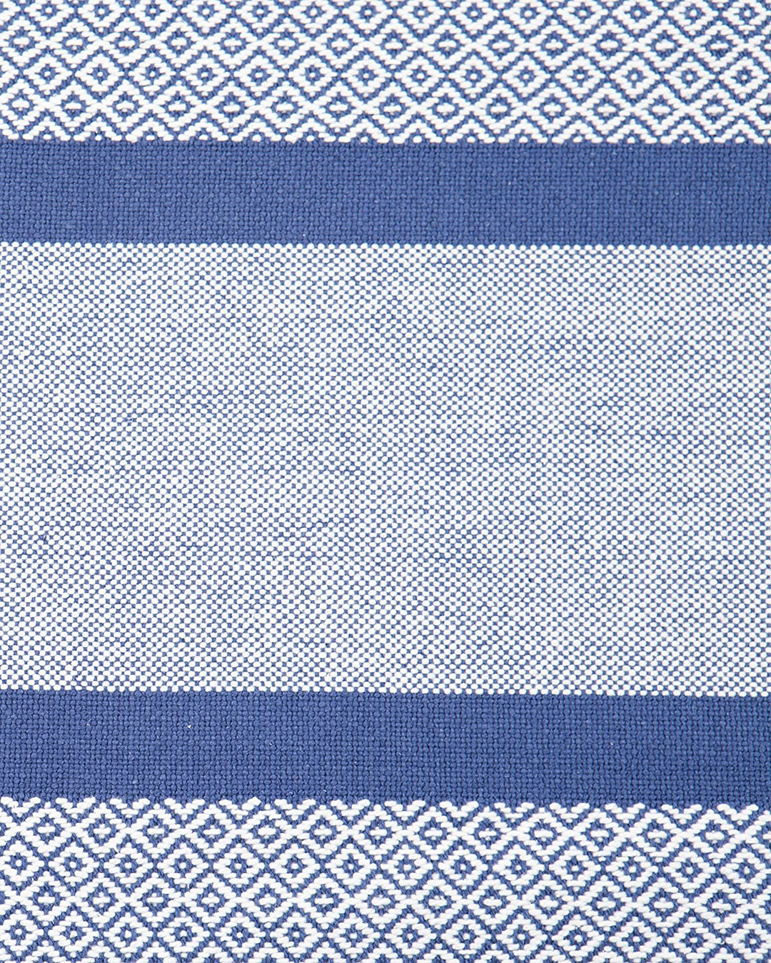 VINTAGE THREADS Cotton Table Runner - 14x72 Inches, Handmade With Tassels, Diamond Design, Off White - View #12