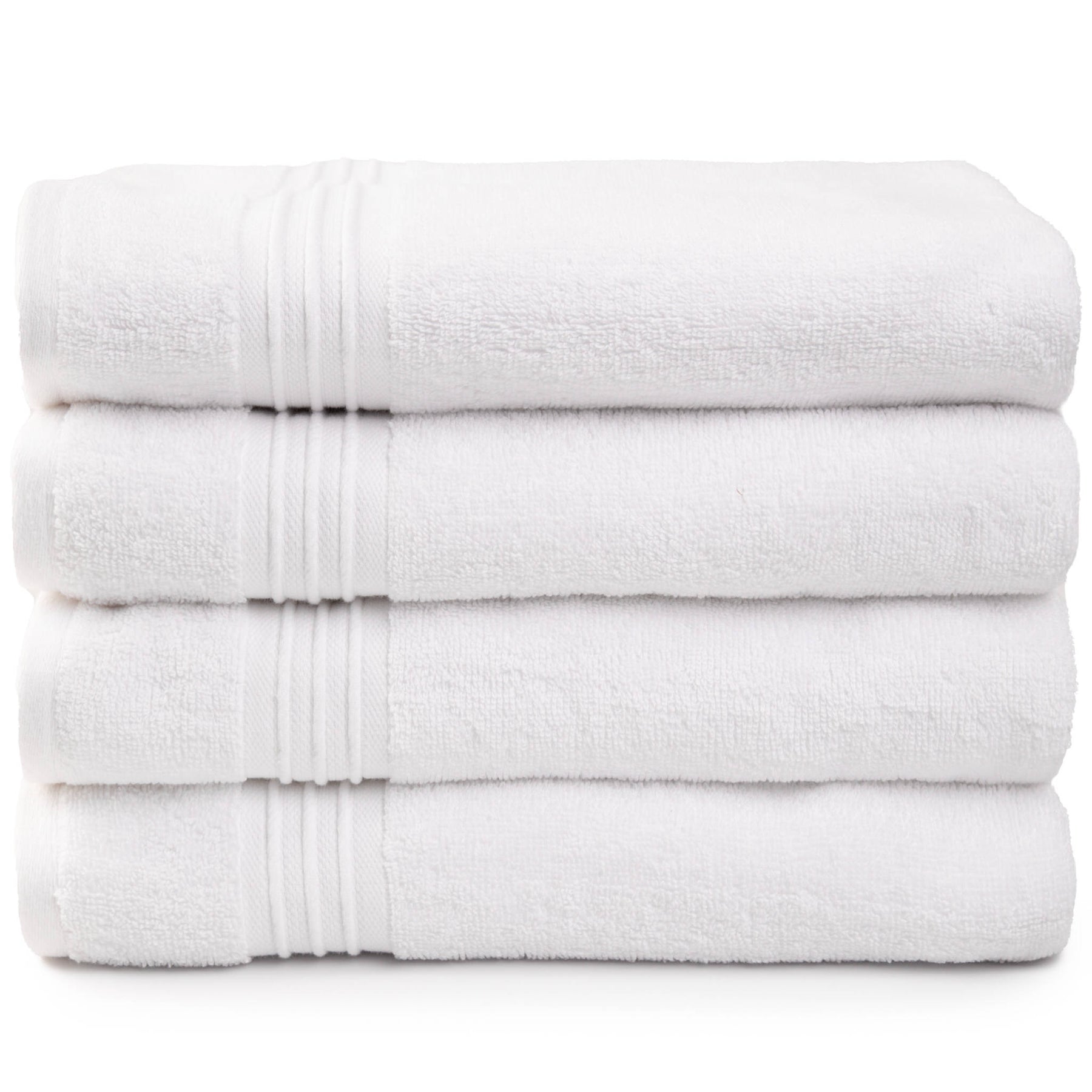 Sticky Toffee Terry Cotton Bath Towel Set for Bathroom, 4 Pack, Soft and Absorbent, 480 gsm, 30 in x 54 in, Gray, Size: 4 Piece Bath Towels